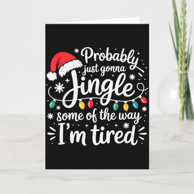 Cartão Provavelmente Vou Apenas Tocar Um Pouco Do Jeito Q (Frente)