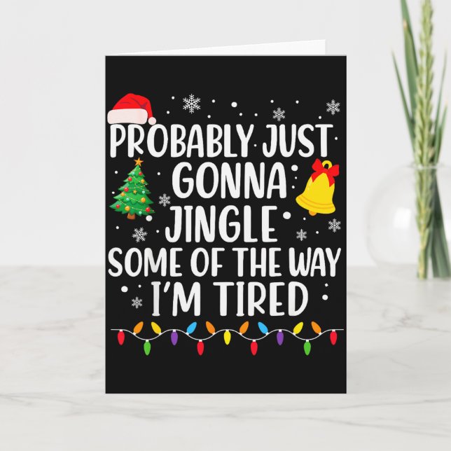 Cartão Provavelmente Vou Só Tilintar Um Pouco Do Jeito Qu (Frente)