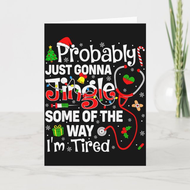 Cartão Provavelmente Vou Só Tilintar Um Pouco No Caminho  (Frente)