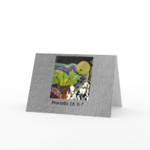 Provérbios 16: 6-7 ilustrados em Braille