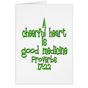 Cartão Provérbios 17:22