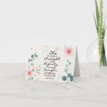 Provérbios 31:25 Ela está vestida em força