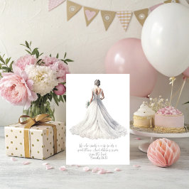 Cartão Proverbs 18:22 Wedding Greeting Card