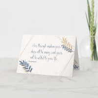 Proverbs 911 Bible Verse Blue and Gold Birthday