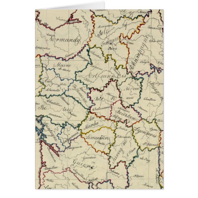 Cartão províncias francesas (Frente)
