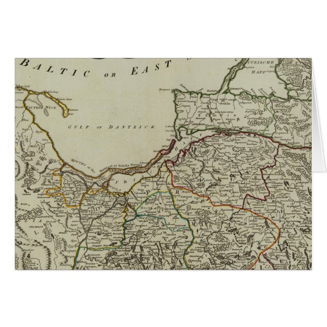 Cartão Prússia, Dantzick (Frente Horizontal)