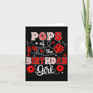 Cartão ps da Garota de Aniversário - Família Joaninha Ani