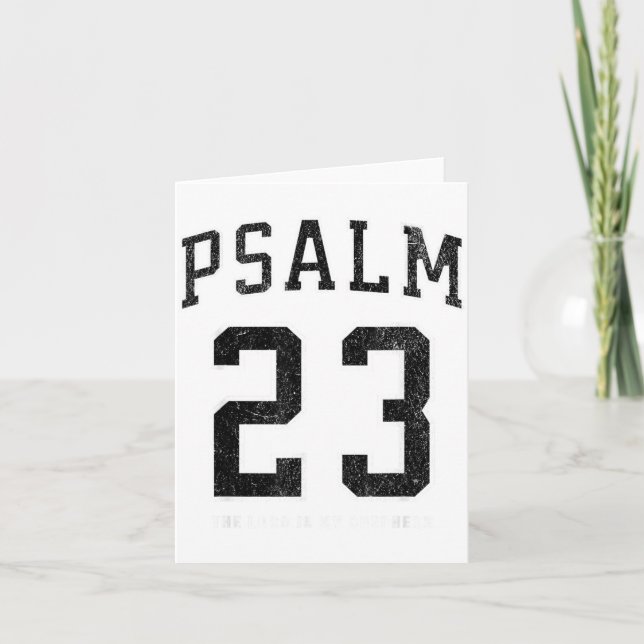 Cartão Psalm 23 Jersey  (Frente)