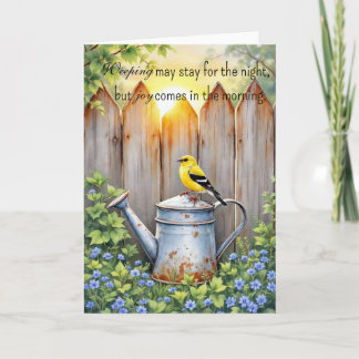 Cartão Psalm 30:5 Christian Notecard