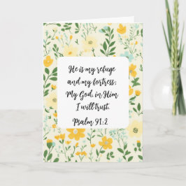 Cartão Psalm 91:2 Christian greeting Card