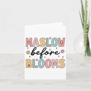 Cartão Psicóloga Maslow Antes Do Bloom Sped Teacher Clro