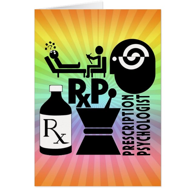 Cartão Psicólogo de Receita LOGOTIPO RxP (Frente)