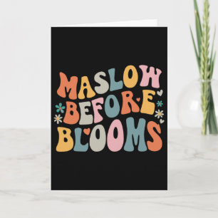Cartão Psicólogo Maslow Antes de Bloom Apressou Professor