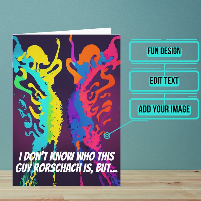 Cartão Psicólogo Psiquiatra ou Conselheiro Aniversário (This makes for the perfect card for that talented psychologist or psychiatrist friend of yours.)