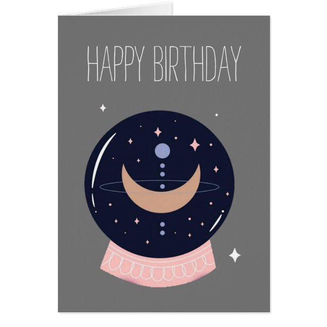 Cartão Psíquico de bola de cristal (Frente)