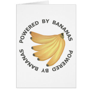 Cartão Psto por bananas