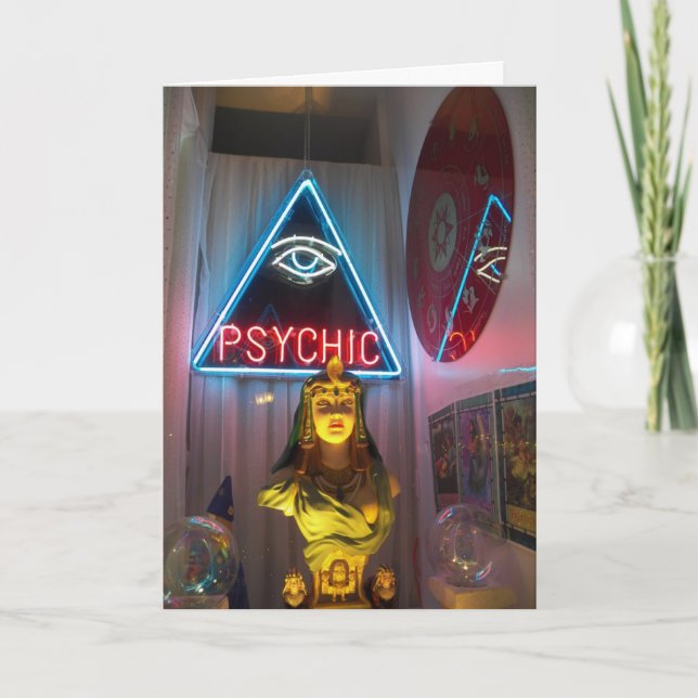 Cartão Psychic Fortune Telling Birthday Card (Frente)