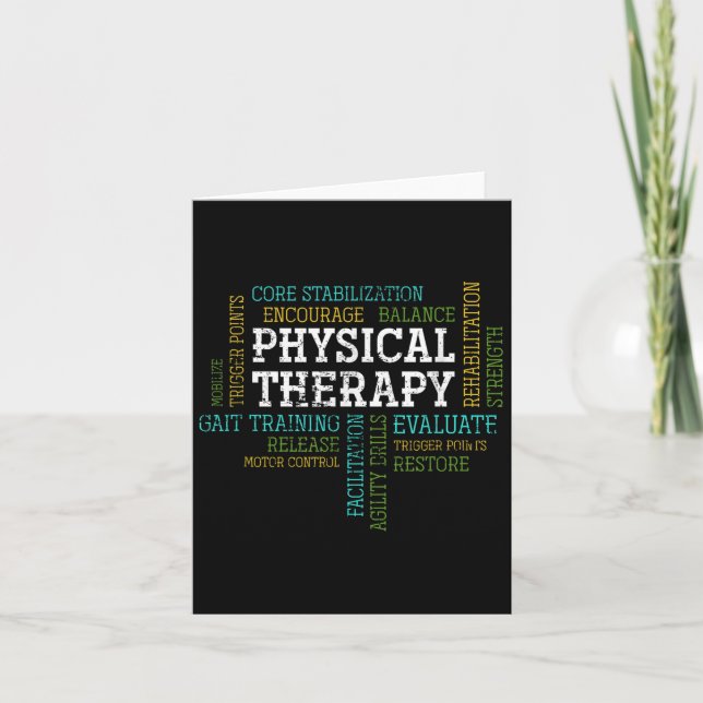 Cartão Pta Physical Motivational Therapy Gift Physical Th (Frente)
