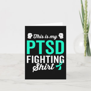 Cartão Ptsd Stress Warrior Awarness (Sensibilização para 