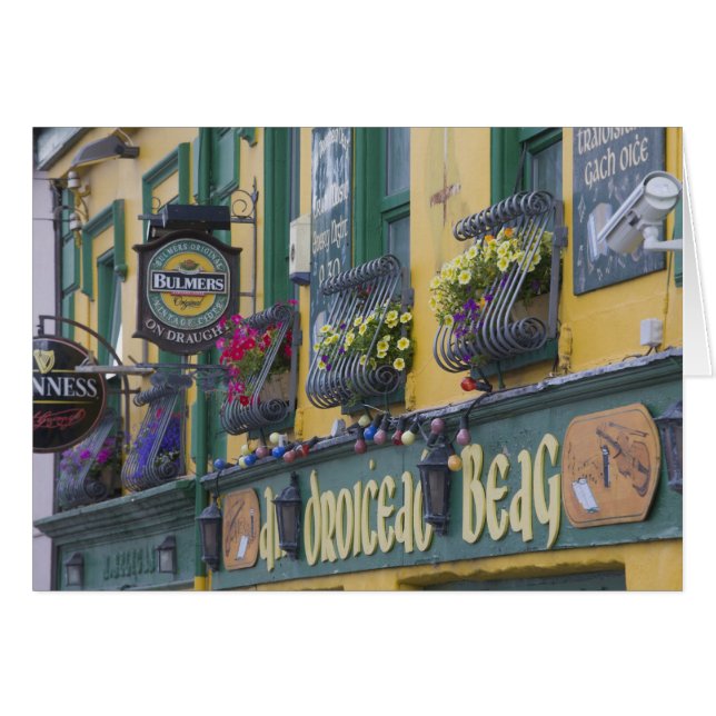 Cartão Pub, Dingle, Península de Dingle, Condado de Kerry (Frente Horizontal)
