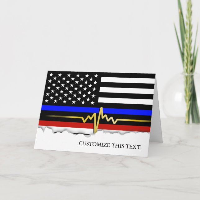 Cartão Public Service Trifecta Flag | (Frente)