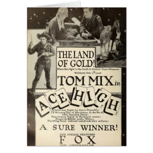 Cartão publicitário de filme do Tom Mix Ace High 1