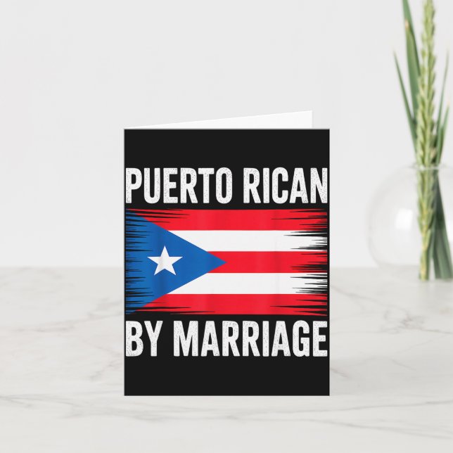Cartão Puerto Rican By Marriage Puerto Rico  (Frente)