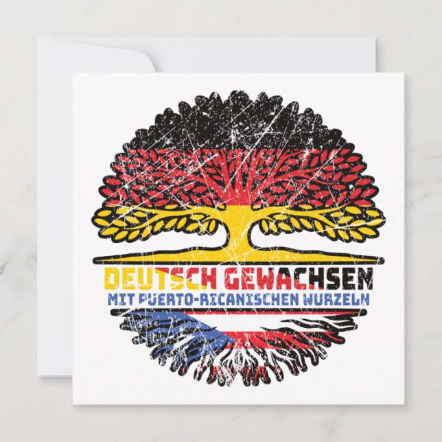 Cartão Puerto Rico Puerto-ricanisch Deutsch Deutschland (Frente)