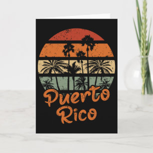 Cartão Puerto Rico Surfing Antigo