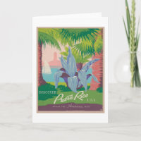 Puerto Rico Vintage Travel Poster