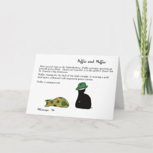 Cartão Puffie and Muffie St. Patrick's Day Card