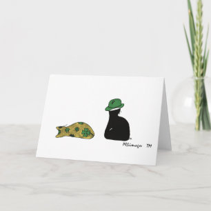 Cartão Puffie and Muffie St. Patrick's Day Card