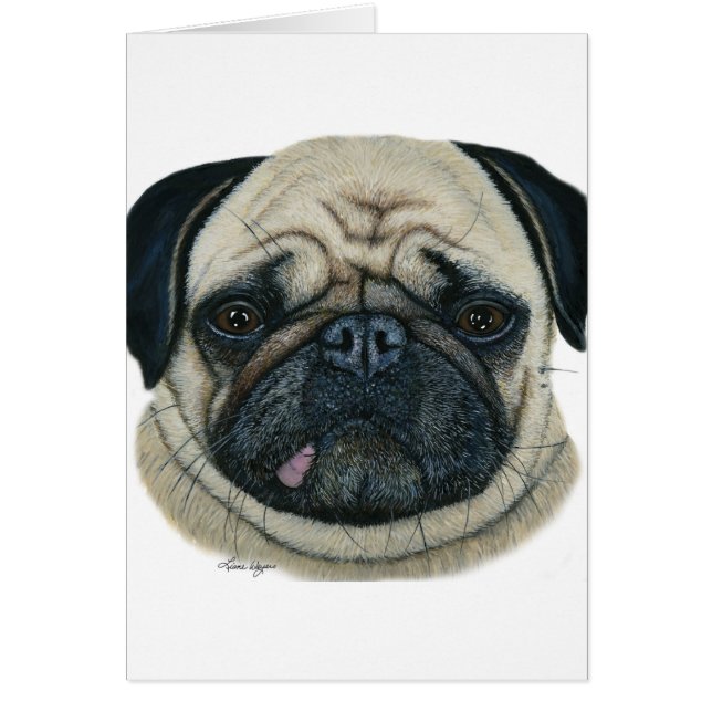 Cartão Pug (Frente)