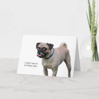 Cartão Pug Birthday Card by Focus for a Causa
