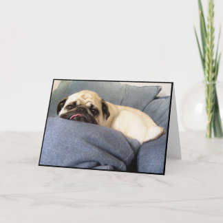 Cartão Pug Blues (Greeting Card)