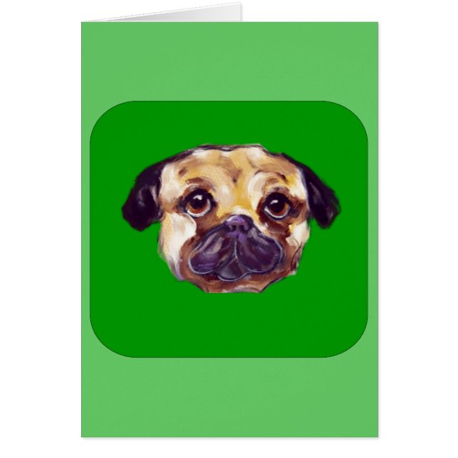 CARTÃO PUG DO DIA DE SÃO PATRÍCIO (Frente)