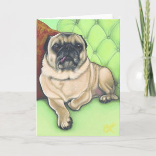 Cartão Pug Greeting Card