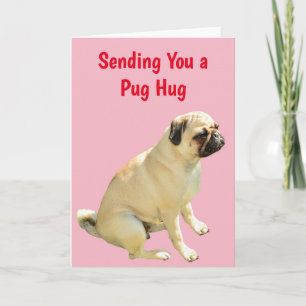Cartão Pug Hug