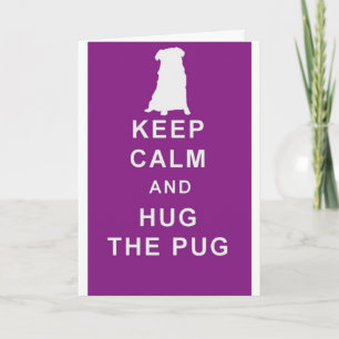 CARTÃO PUG MANTER CALM ABRAR A PLACA PUG ANTERIORMENTE ET