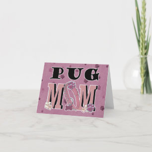 Cartão Pug MOM