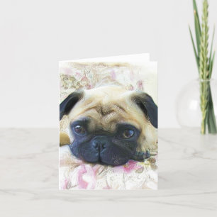 Cartão Pug Notecard