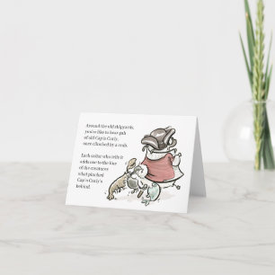 Cartão Pug Poesia: Boné n Cartola