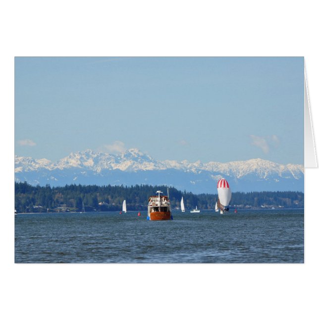 Cartão Puget Sound Olympia, WA (Frente Horizontal)