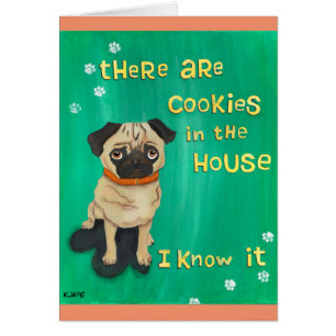 Cartão Pugs Sabem - Presente Divertido para Amantes de Ca