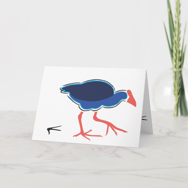 Cartão Pukeko Folding Card (Frente)