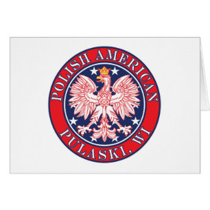 Cartão Pulaski Wisconsin Polonês