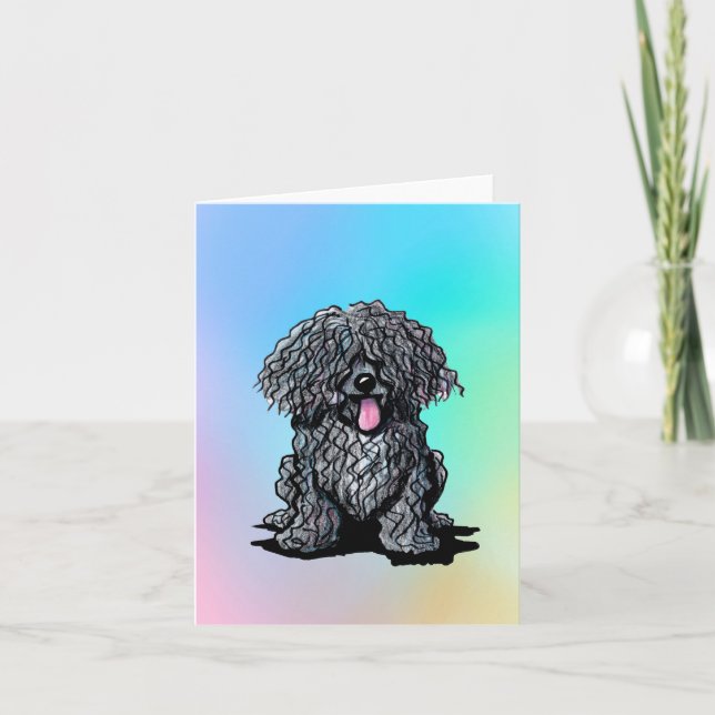 Cartão Puli Dog Blank Note Cards (Frente)