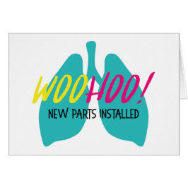 Cartão Pulmões de órgãos | Nova placa de saudação instala
