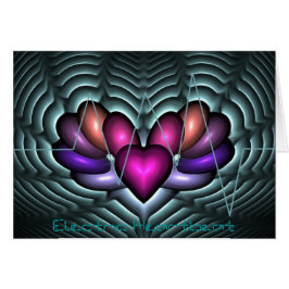 Cartão Pulsação do coração elétrica