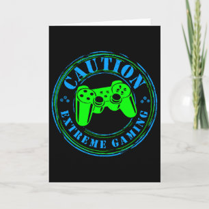Cartão Pulso de Jogador Vídeo Game On Amante Jogos Extrem
